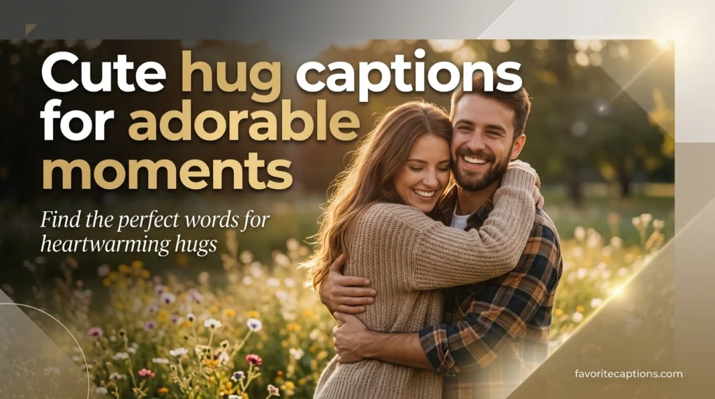 Cute hug captions for adorable moments
