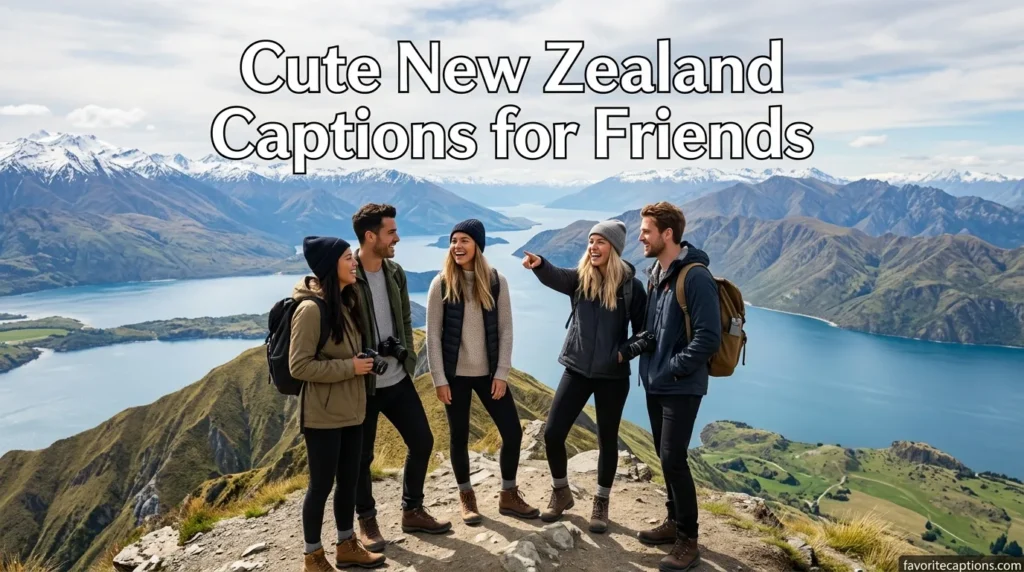 Cute New Zealand Captions for Friends