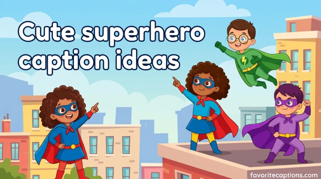 Cute superhero caption ideas