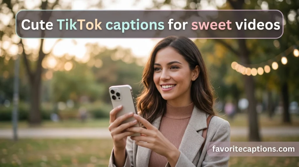 Cute TikTok captions for sweet videos