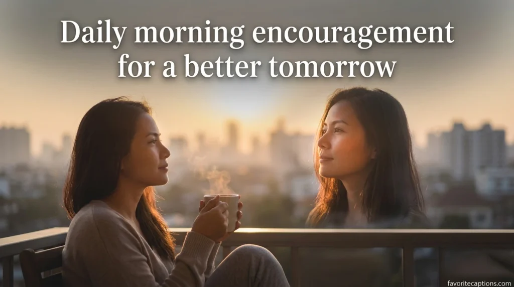 Daily morning encouragement for a better tomorrow
