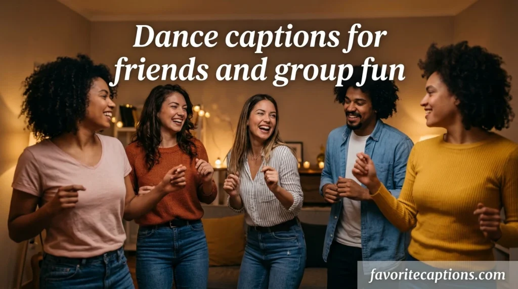 Dance captions for friends and group fun