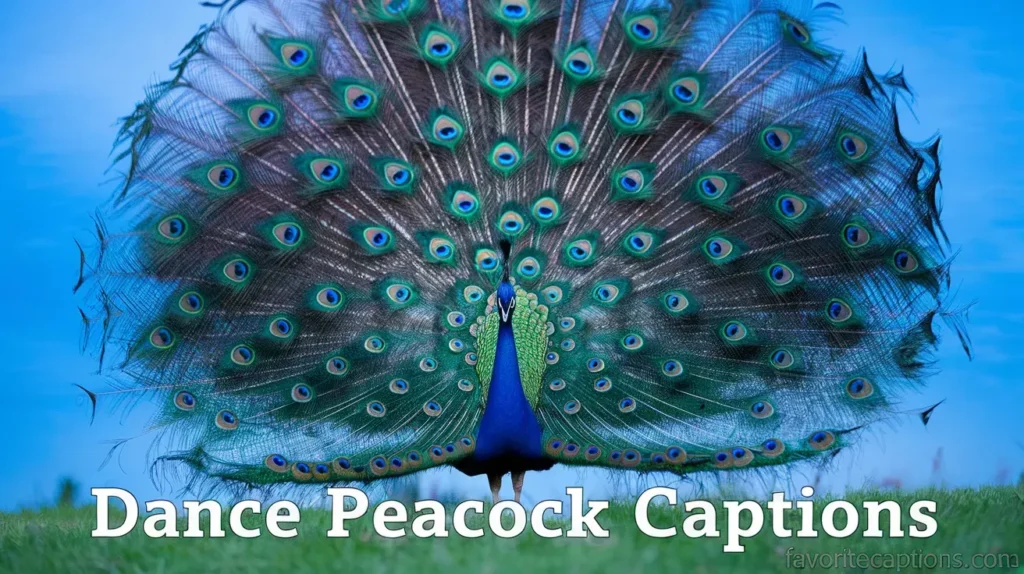 Dance Peacock captions