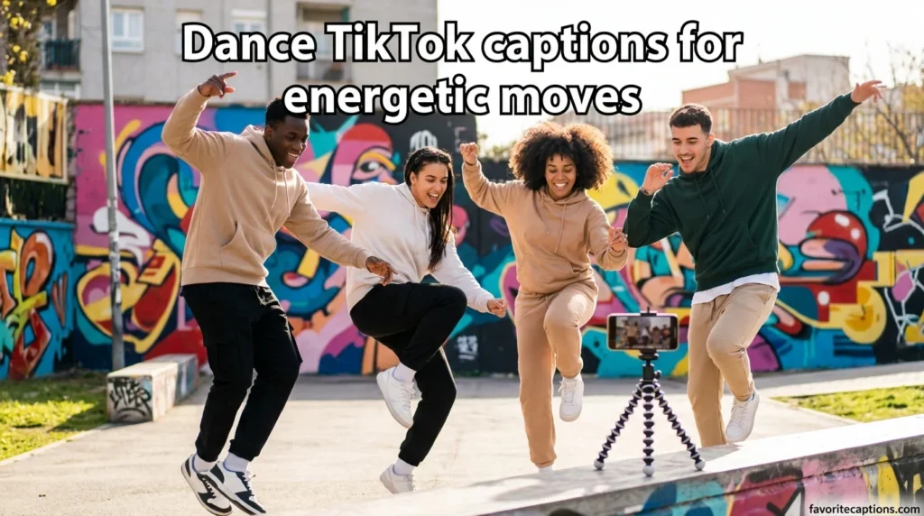 Dance TikTok captions for energetic moves