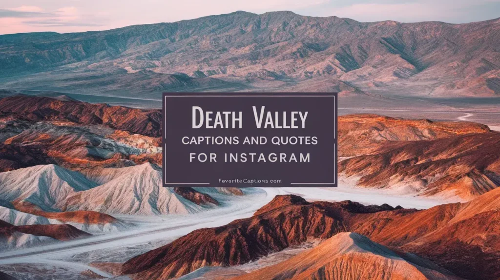 Death Valley Captions and Quotes for Instagram