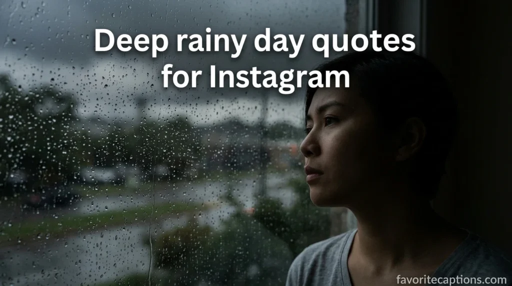 Deep rainy day quotes for Instagram