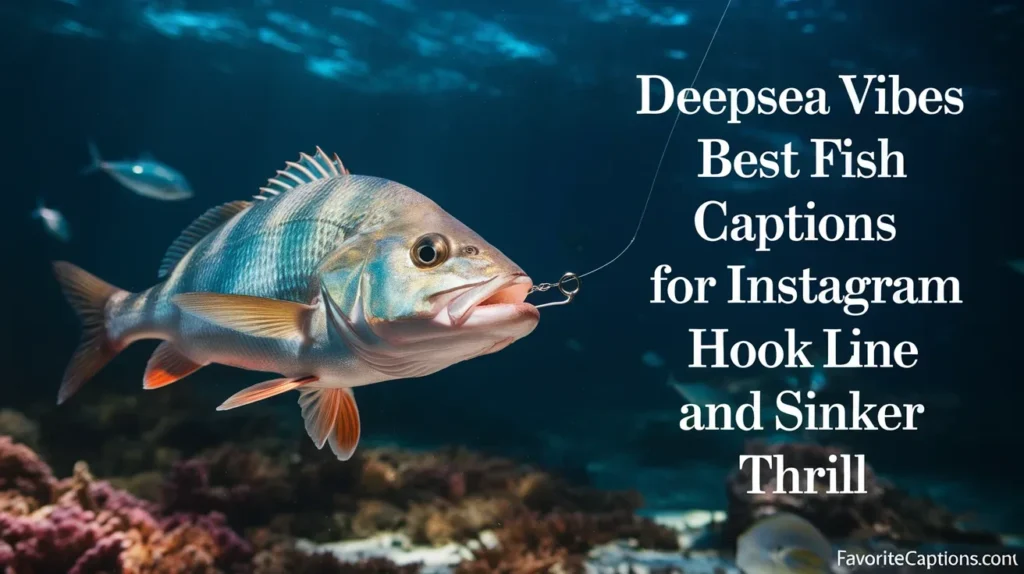Deepsea vibes best fish captions for instagram hook line and sinker thrill