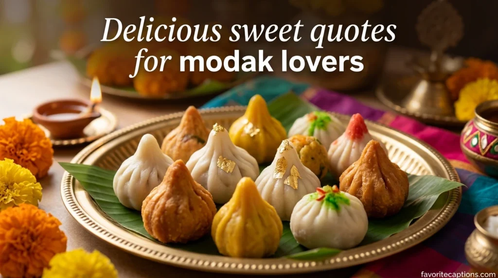 Delicious sweet quotes for modak lovers