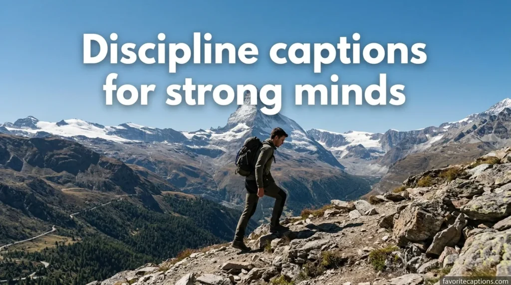 Discipline captions for strong minds