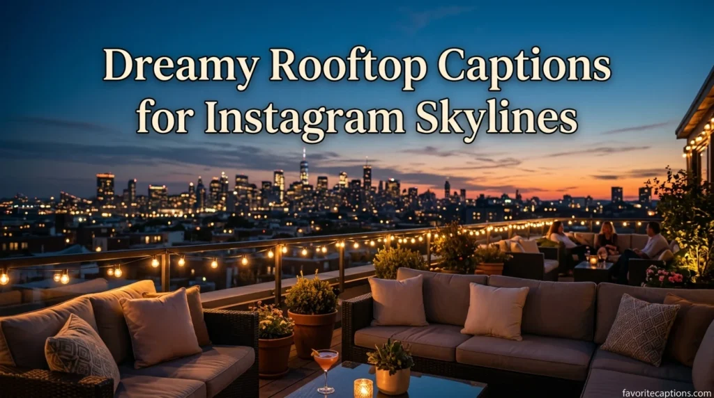 Dreamy Rooftop Captions for Instagram Skylines