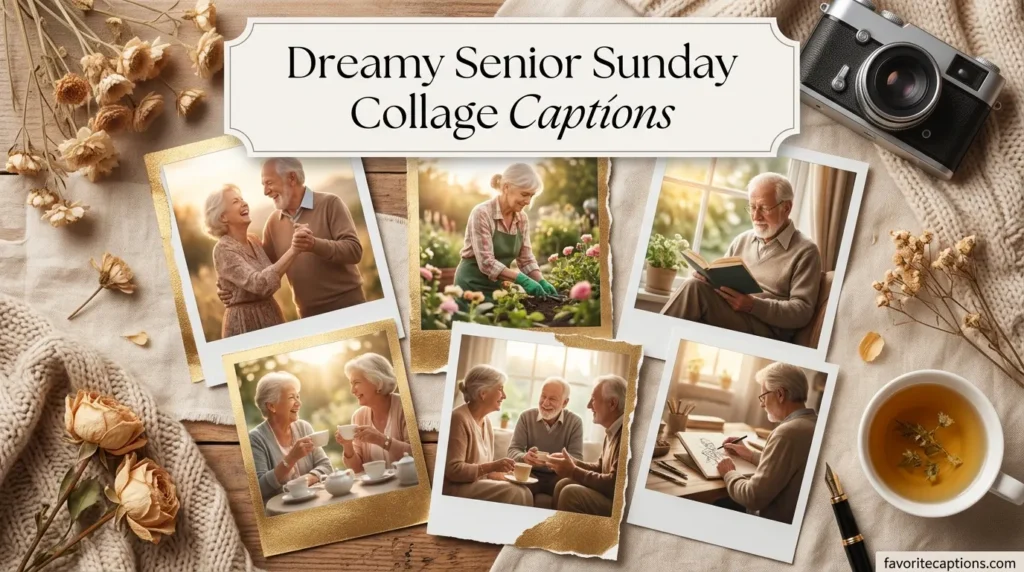 Dreamy Senior Sunday Collage Captions