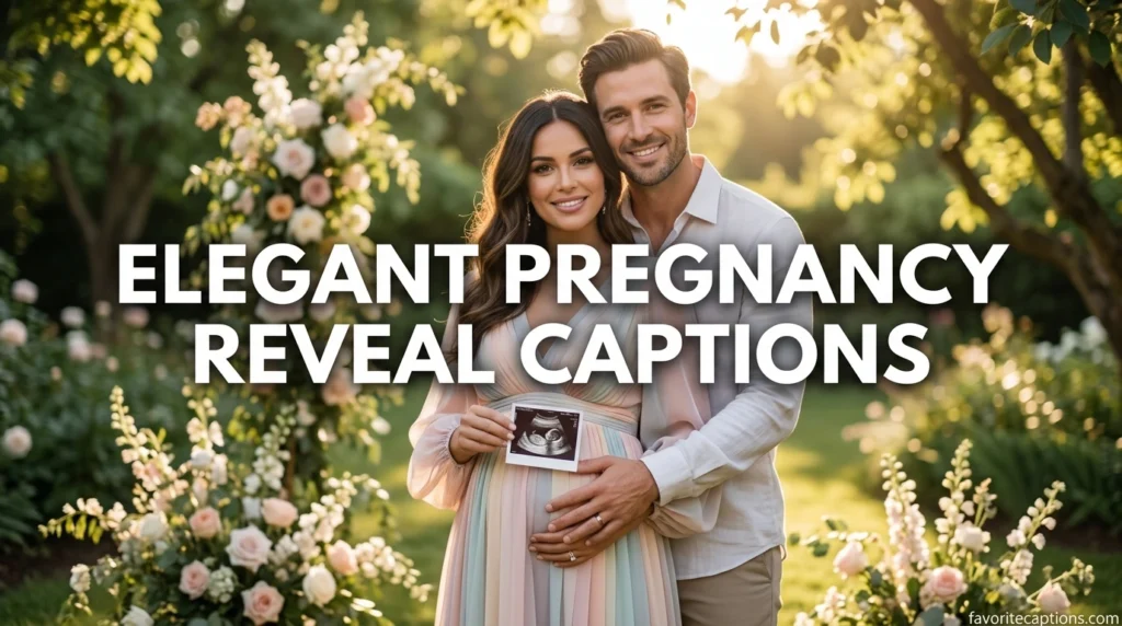 Elegant Pregnancy Reveal Captions
