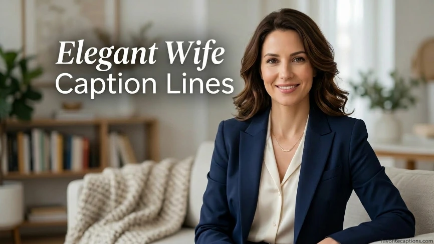 Elegant Wife Caption Lines