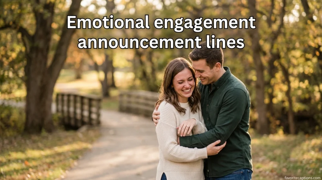 Emotional engagement announcement lines