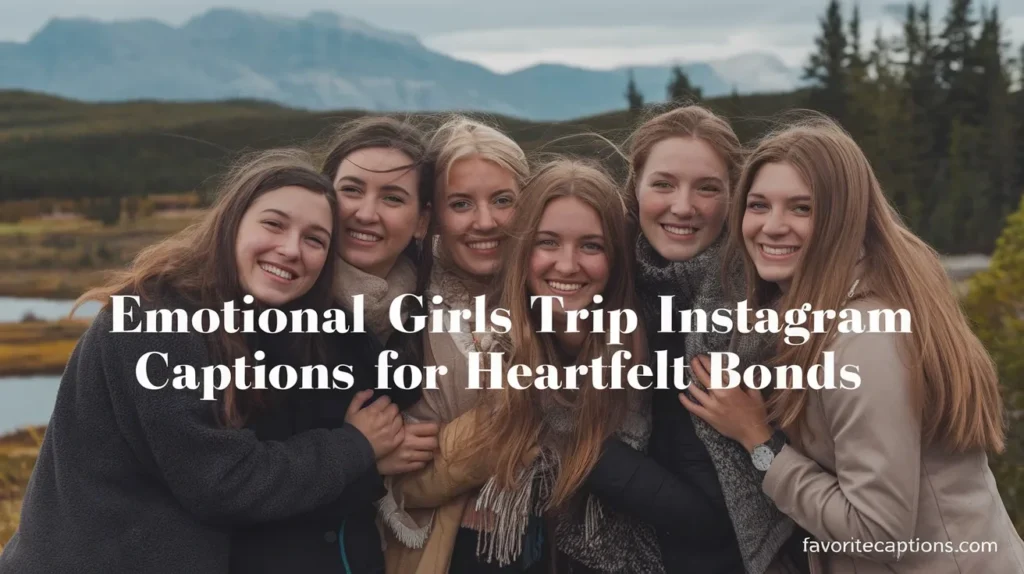 Emotional girls trip instagram captions for heartfelt bonds