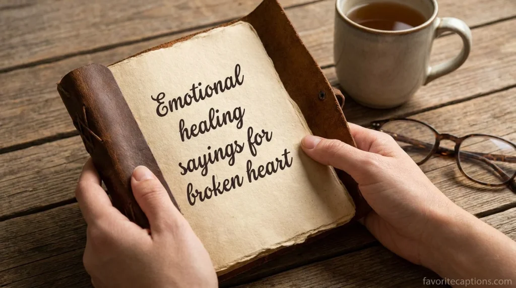 Emotional healing sayings for broken heart
