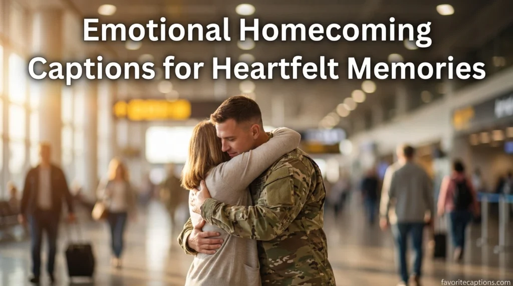 Emotional Homecoming Captions for Heartfelt Memories
