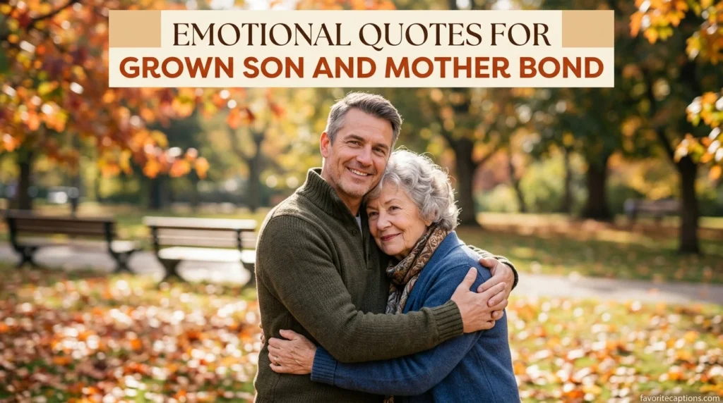 Emotional quotes for grown son and mother bond