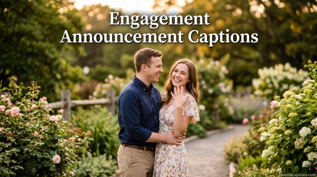 Engagement Announcement Captions