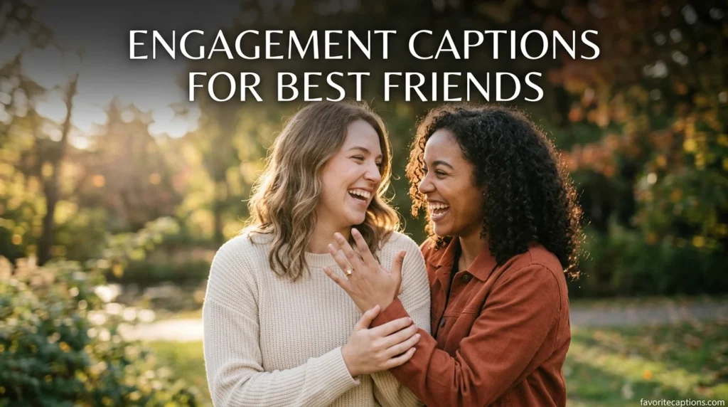 Engagement captions for best friends