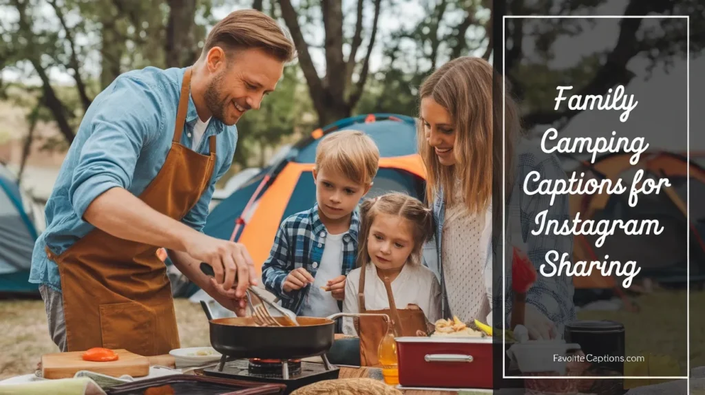 Family camping captions for Instagram sharing