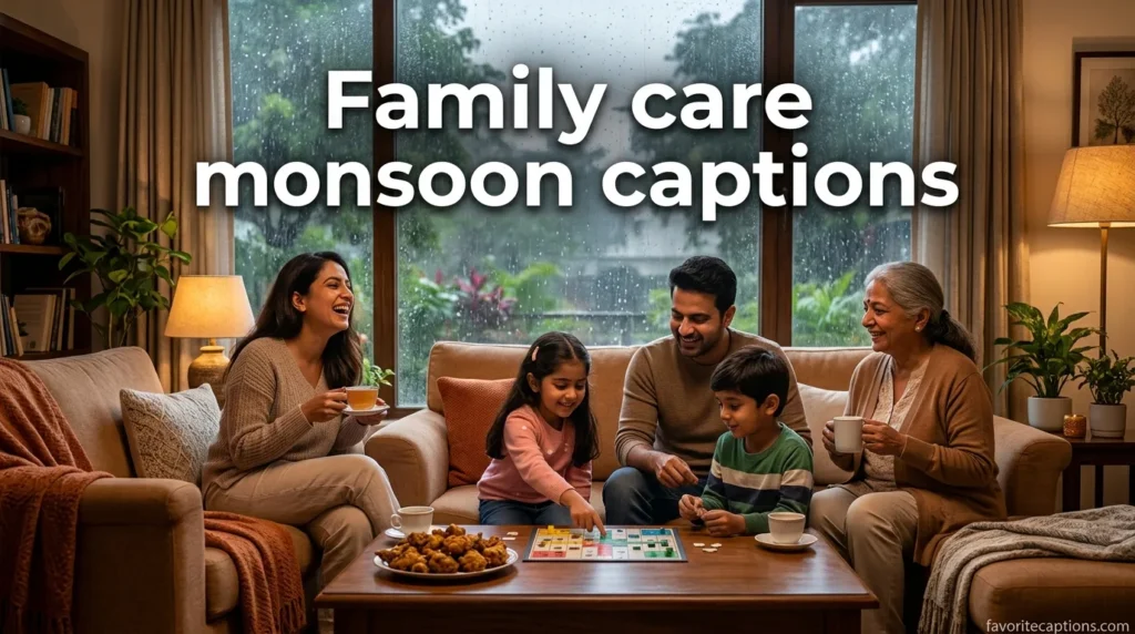 Family care monsoon captions