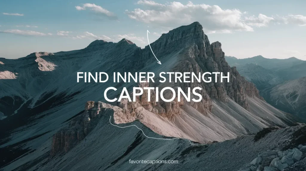 Find inner strength captions
