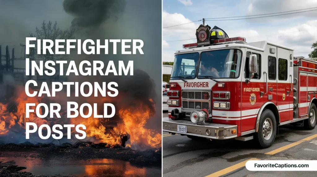 Firefighter Instagram Captions for Bold Posts