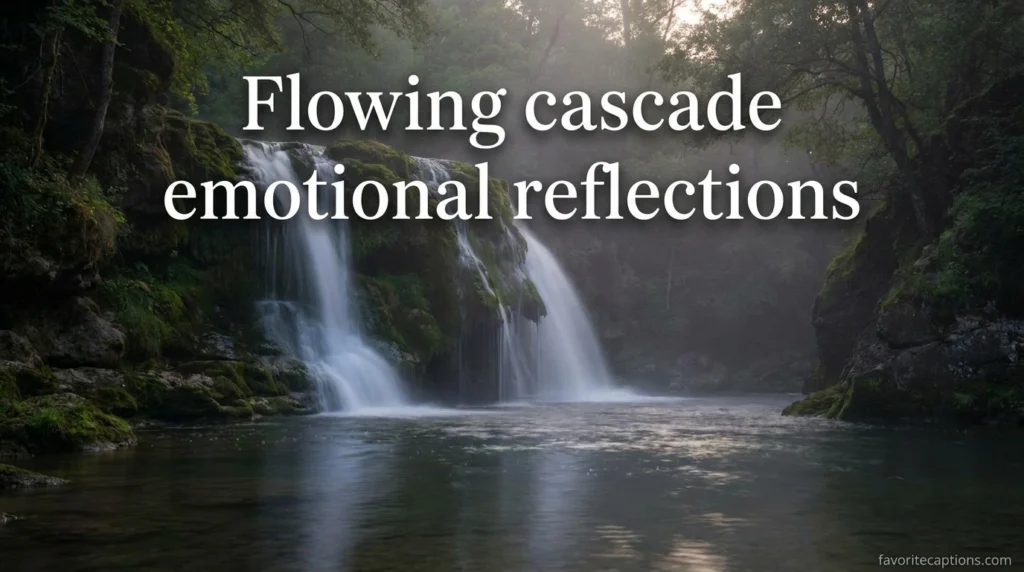 Flowing cascade emotional reflections