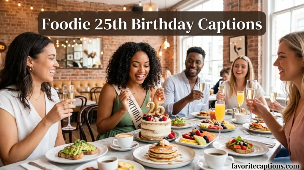 Foodie 25th Birthday Captions
