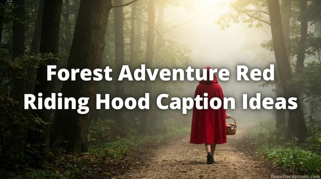 Forest Adventure Red Riding Hood Caption Ideas