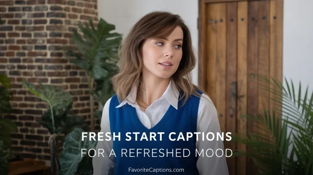 Fresh Start Captions for a Refreshed Mood