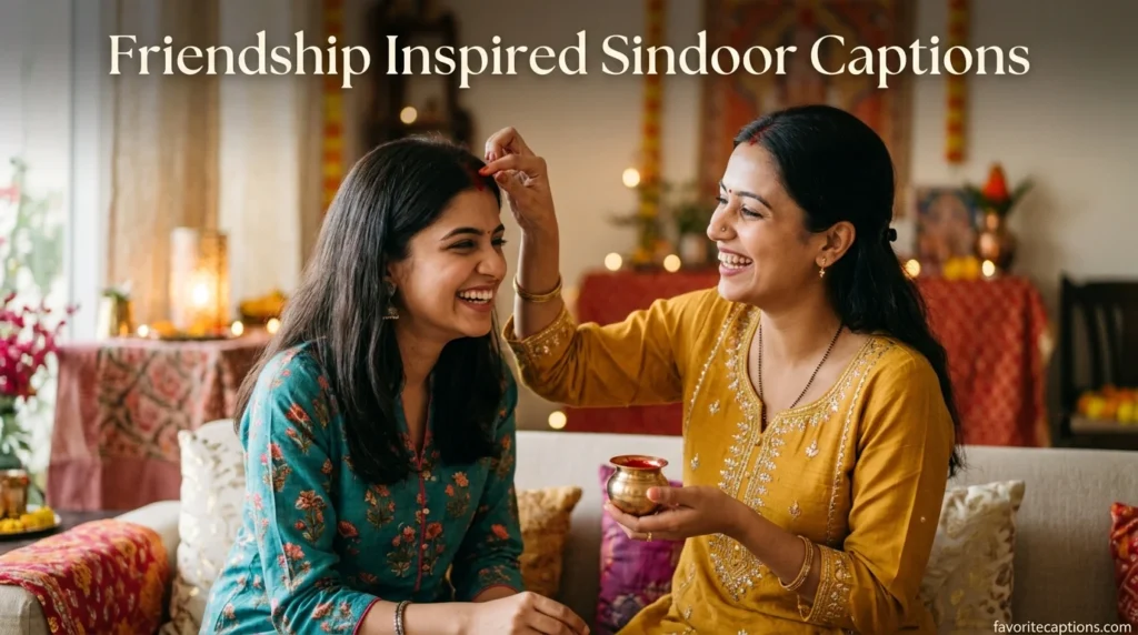 Friendship Inspired Sindoor Captions