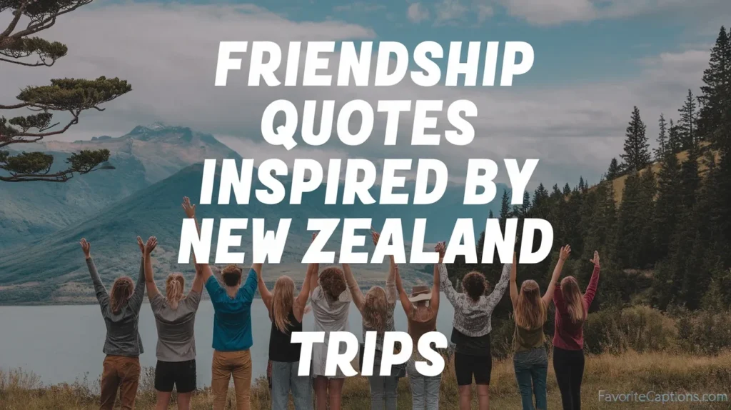 Friendship quotes inspired by New Zealand trips