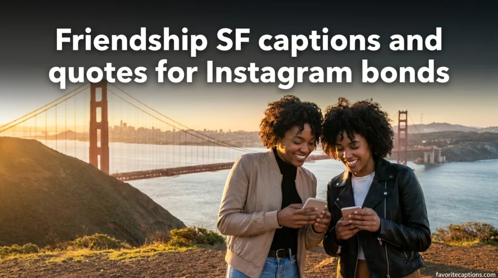 Friendship SF captions and quotes for Instagram bonds