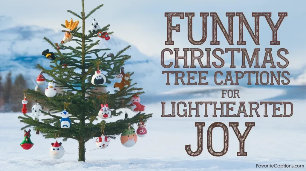 Funny Christmas tree captions for lighthearted joy