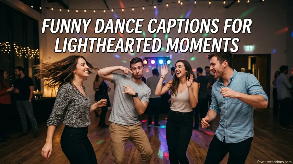 Funny dance captions for lighthearted moments