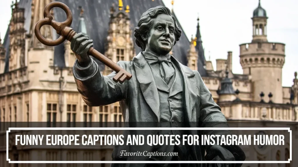 Funny Europe captions and quotes for Instagram humor