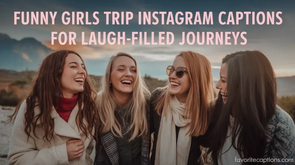 Funny girls trip instagram captions for laugh-filled journeys