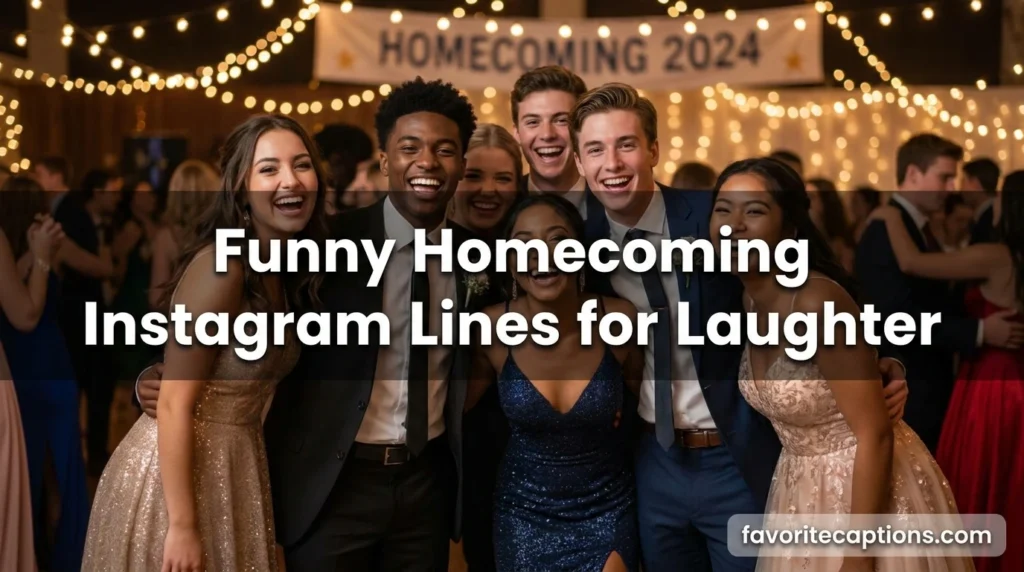 Funny Homecoming Instagram Lines for Laughter