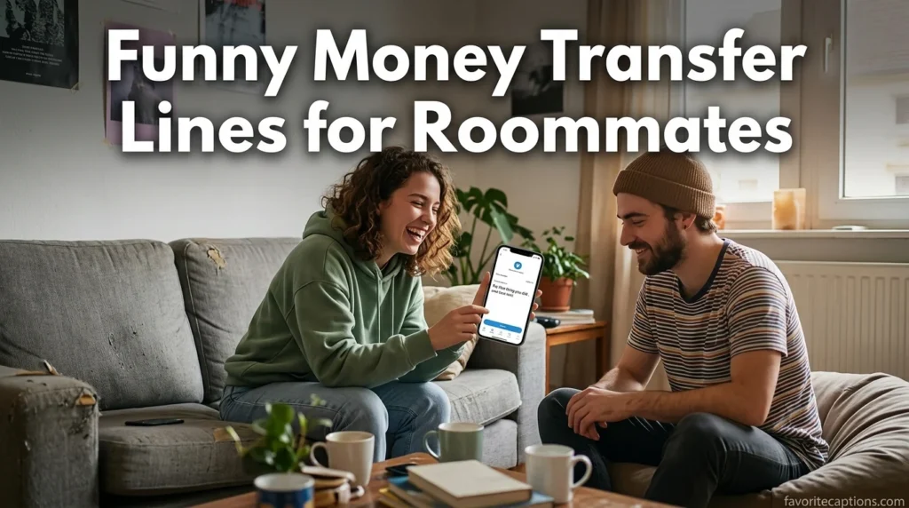 Funny Money Transfer Lines for Roommates