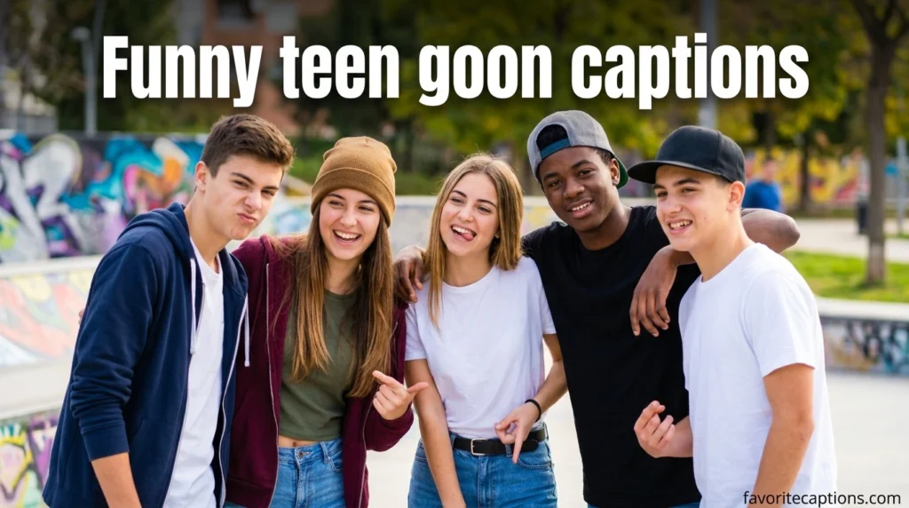 Funny teen goon captions