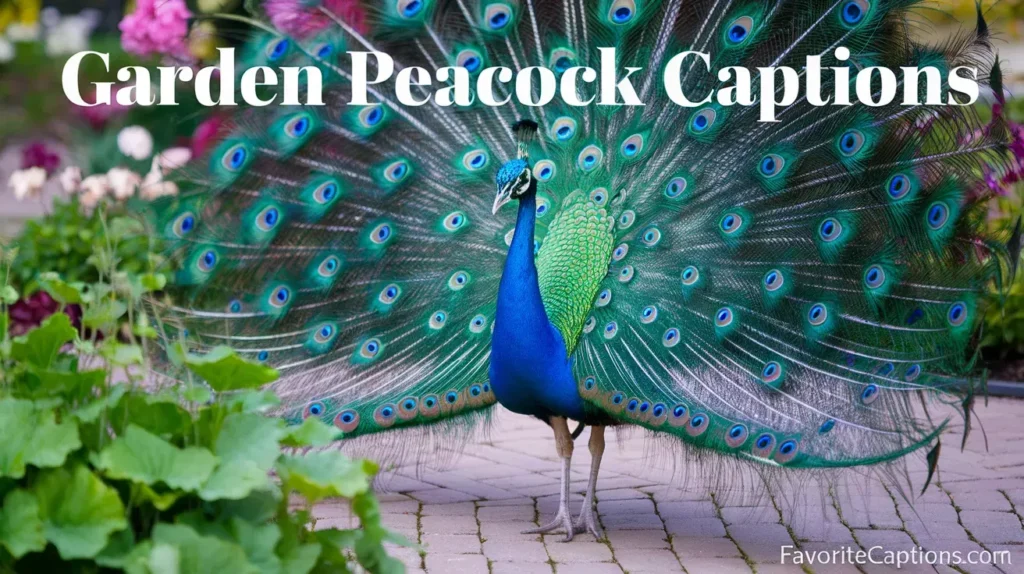 Garden Peacock captions