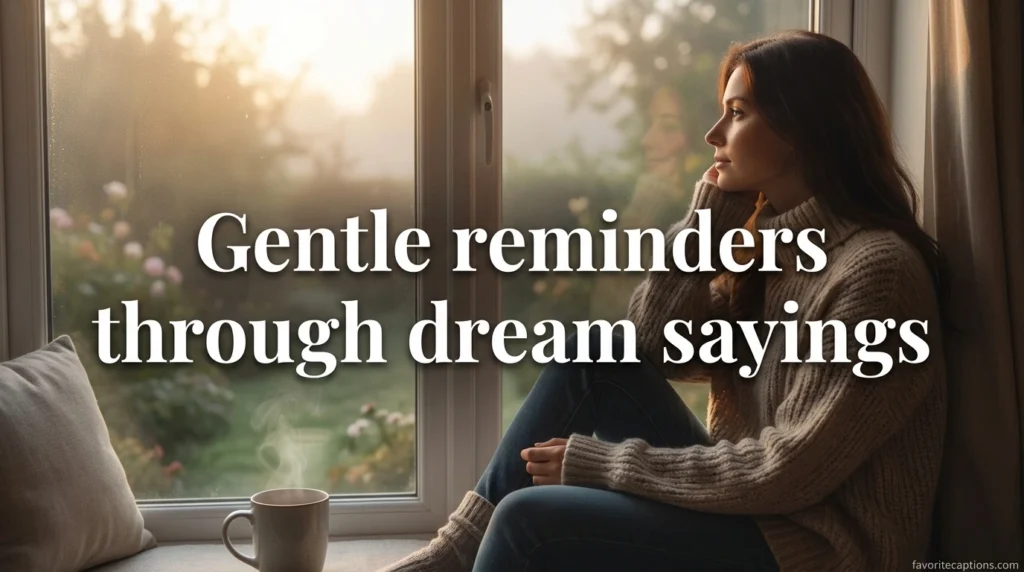 Gentle reminders through dream sayings
