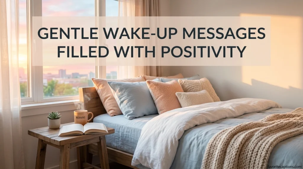 Gentle wake-up messages filled with positivity