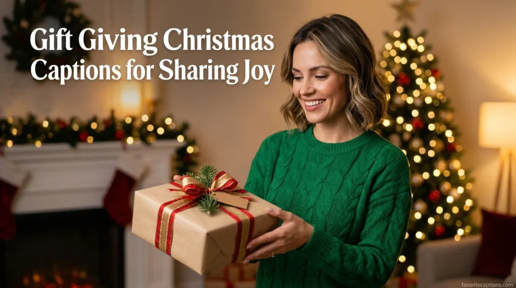 Gift Giving Christmas Captions for Sharing Joy