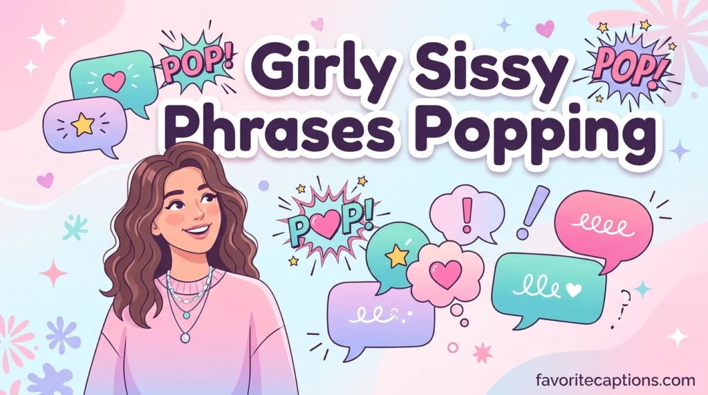 Girly Sissy Phrases Popping