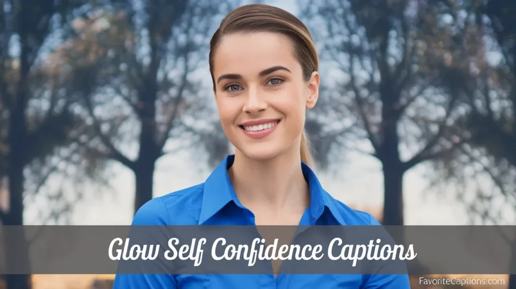 Glow self confidence captions