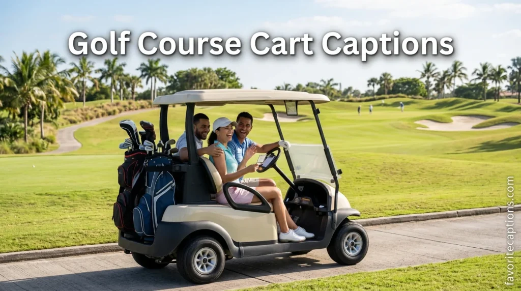 Golf Course Cart Captions
