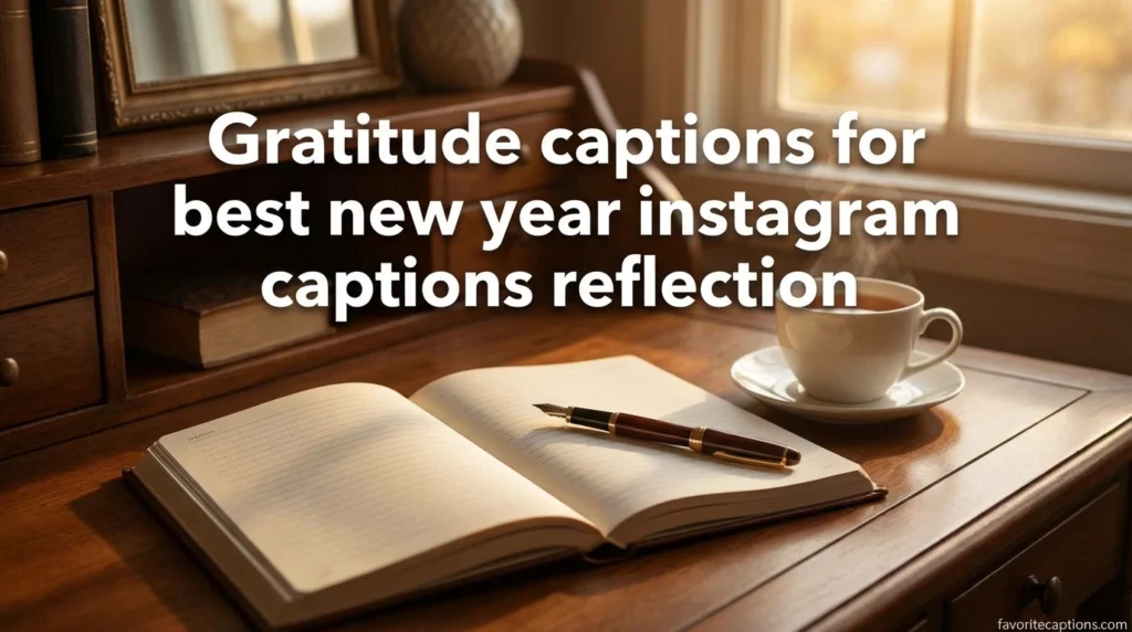 Gratitude captions for best new year instagram captions reflection